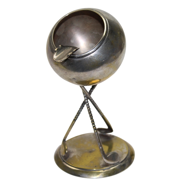 Standing Single Circular Cigarette Ash Tray with 3 Clubs Base