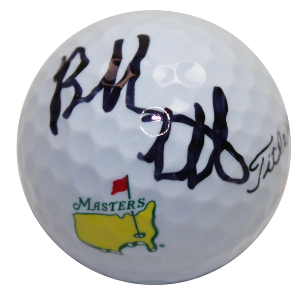 Bubba Watson Signed Masters Logo Golf Ball JSA ALOA