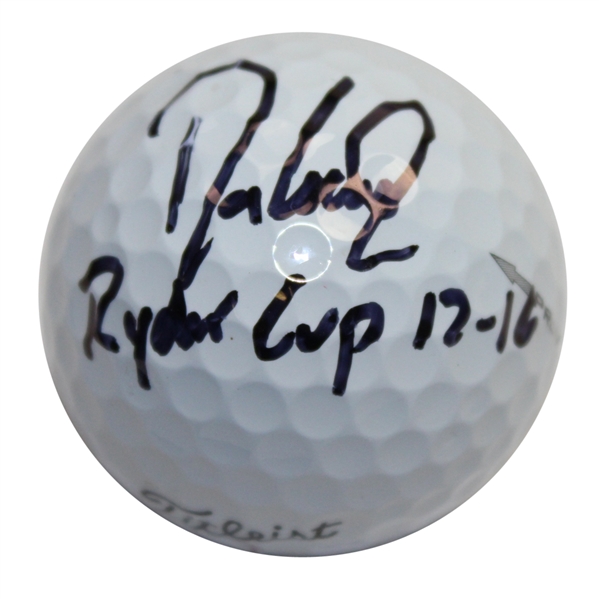 Davis Love III Signed Golf Ball - with Ryder Cup Inscription JSA ALOA