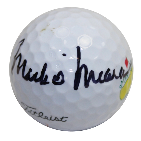 Mark OMeara Signed Masters Logo Golf Ball JSA ALOA