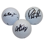 John Daley, Steve Elkington, & Patrick Reed Signed Golf Balls JSA ALOA