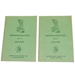 Lot of Two 1960 3rd Edition Responsibilite of a Golfer Saucon Valley GC Books