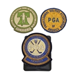 Lot of Three Crest Patches - Philadelphia Section, PGA of America, & Dave Elchins PGA Member 