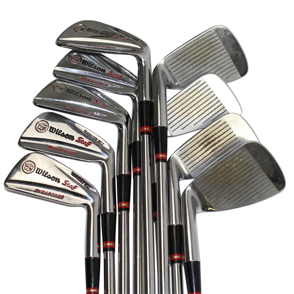 Complete Set of Wilson Staff Dynapower Irons with Turfider Soles