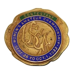 1932 Womens US Amateur at Salem CC Contestants Badge - Virginia Van Wie Winner