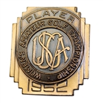 1952 Womens US Amateur at Waverly GC Contestants Badge - Jacqueline Pung Winner