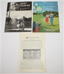 Lot of Three Bobby Jones Periodicals - 1969 Golf Digest, 1965 Golf, & 1933 Theories on Golf
