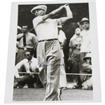Ben Hogan Signed 8x10 B&W Photo - Post Swing JSA ALOA