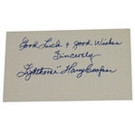 Vintage "Lighthouse" Harry Cooper Signed 3x5 Cut with Wire Photo JSA ALOA