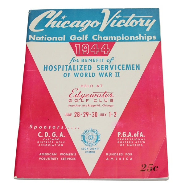 1944 Chicago Victory National Championship Program
