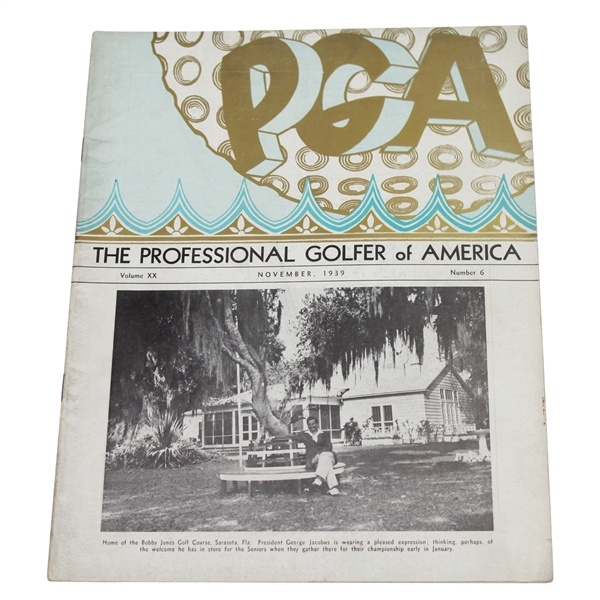 1939 PGA Professional Golfer of America November Edition