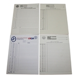 Lot of Four US Open Championship Press Score-sheet Pads - 1978, 1981, 1991, & 2002