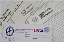 Lot of Four US Open Championship Press Score-sheet Pads - 1978, 1981, 1991, & 2002