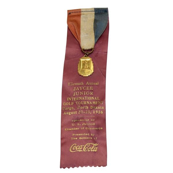 1956 Jaycee Junior International Tournament at Fargo, ND Participant Medal w/Ribbon