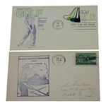 1953 Dwight D Eisenhower Visits Augusta & 1977 Masters Golf FDI Envelopes 