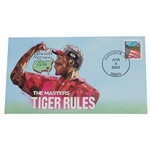 Ltd ED 2001 Tiger Rules The Masters Commemorative Cachet 56/65