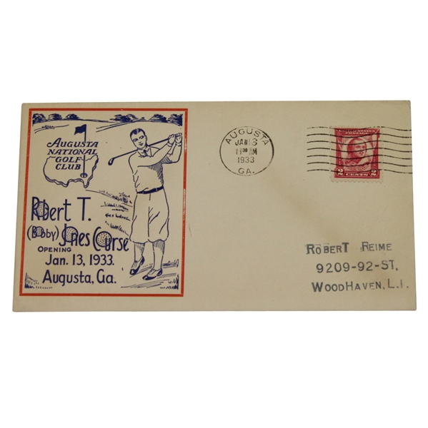 1933 Augusta National GC First Day Cover - Bobby Jones Course