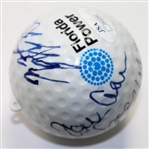 Multi-Signed Extra Large Florida Power Logod Keychain Golf Ball JSA #J50292