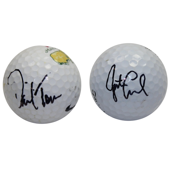 David Toms & Justin Leonard Signed Golf Balls JSA ALOA