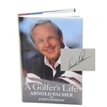 Arnold Palmer Signed 1st Ed A Golfers Life Also Signed by Author Dodson JSA ALOA