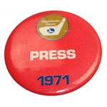 1971 Westchester Classic Press Pin - Arnold Palmers 2nd to Last PGA Tour Victory