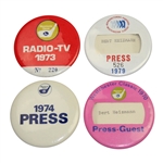1973, 1974, & 1979 Westchester Classic Press Pins Plus 1970 Press Guest Pin