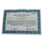1947 Pine Valley Golf Club Bond Certificate #260 for $200
