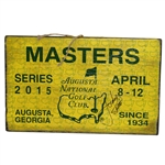 Jordan Spieth Signed 2015 Masters Badge Sign - Full Signature PSA Y08939
