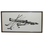 J.D. Hillberry Ltd Ed #611/1000 Pencil Sketch Print - Framed