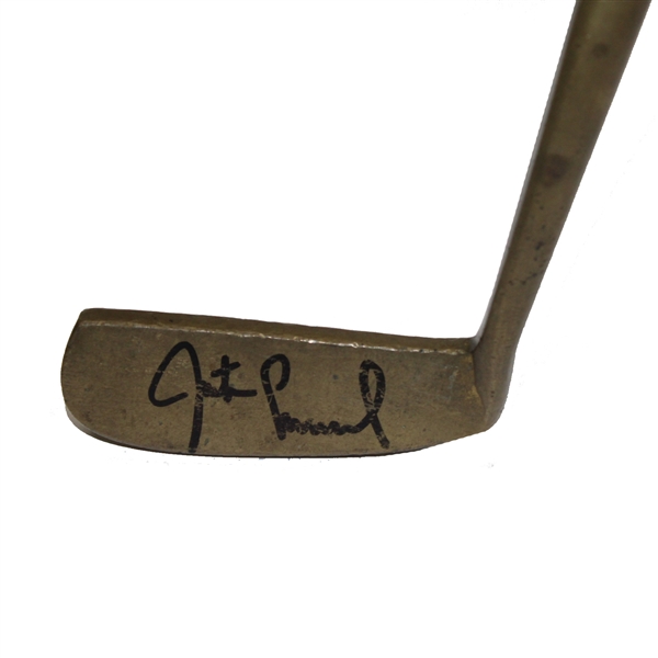 Wood Shaft Otey Crisman Putter with Justin Leonard & Julie Inkster Signed Head JSA ALOA