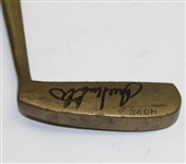 Wood Shaft Otey Crisman Putter with Justin Leonard & Julie Inkster Signed Head JSA ALOA