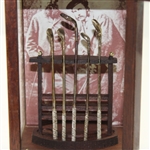 1987 Memorial Tournament Old Tom Morris & Young Tom Morris Display Gift w/Silver Clubs