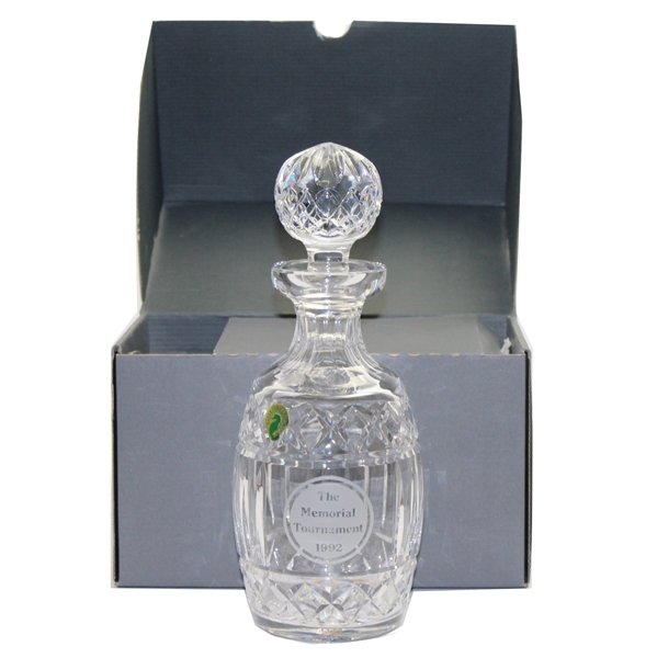 1992 The Memorial Tournament Waterford Crystal Decanter