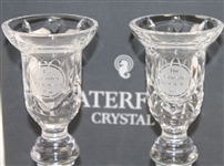 1994 The Memorial Tournament Pair of Waterford Crystal Candle Holders