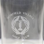 1984-1985 Muirfield Village Set of Four Sterling Cut Glasses with Wine Carafe