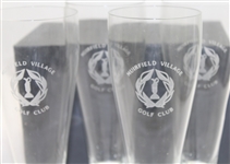 Undated Muirfield Village Set of Four 9 Sterling Cut Pilsner Glasses