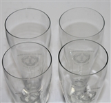 Undated Muirfield Village Set of Four 9 Sterling Cut Pilsner Glasses