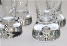 Undated Muirfield Village Set of Four 9 Sterling Cut Pilsner Glasses