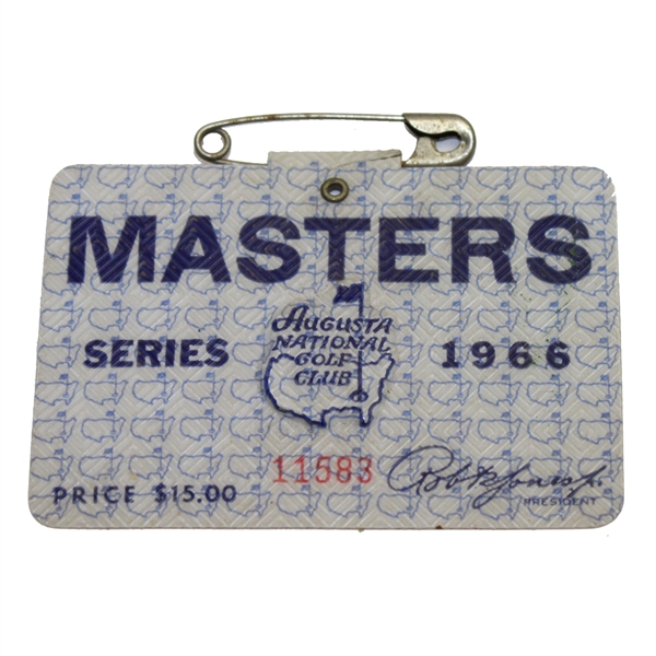 1966 Masters Tournament Badge - #11583