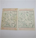 1963 Masters Thursday & Friday Pairing Sheets - Jack Nicklaus Winner