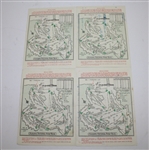 1964 Masters Thursday, Friday, Saturday, & Sunday Pairing Sheets - Palmer Winner