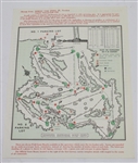 1967 Masters Sunday Pairing Sheet - Gay Brewer Winner
