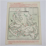 1968 Masters Sunday Pairing Sheet - Bob Goalby Winner