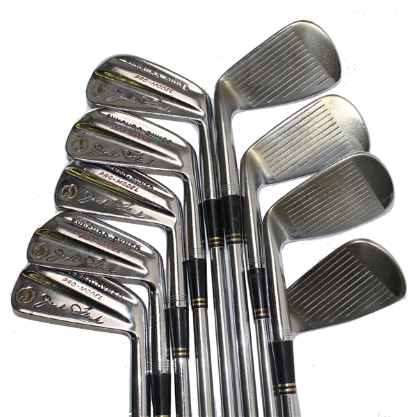 Full Set of Jack Fleck Personal Signature Spalding Pro-Model Irons - Reg #653951