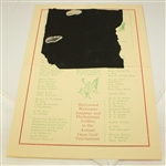 1936 First Annual Hollywood Open Golf Tournament Program