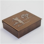 Heintz Sterling on Bronze Box with Insignia