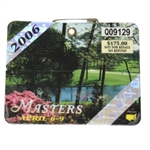 2006 Masters Tournament Badge - Phil Mickelson Winner