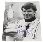 Nick Faldo Signed Black and White 8x10 Photo JSA COA