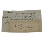 Joyce Weathered Signed Vintage Cut with Photo JSA ALOA