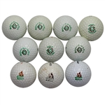 Lot of Ten Oakmont  Country ClubLogo Golf Balls - Various Time Period Logos